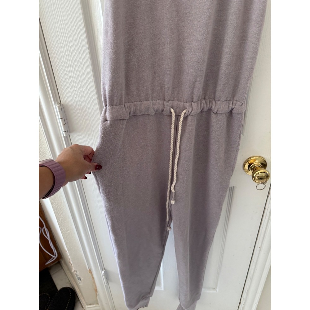 Young Fabulous & Broke Eberhart Jumpsuit Small Lavender Gray Racerback Jogger - Picture 3 of 7